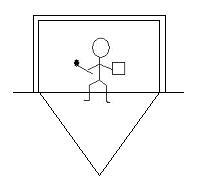 Staying on your line gives the shooter too much space to choose from on the play.